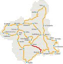 Transmurciana: Mapa atajo Pto. Mazarrón-Totana